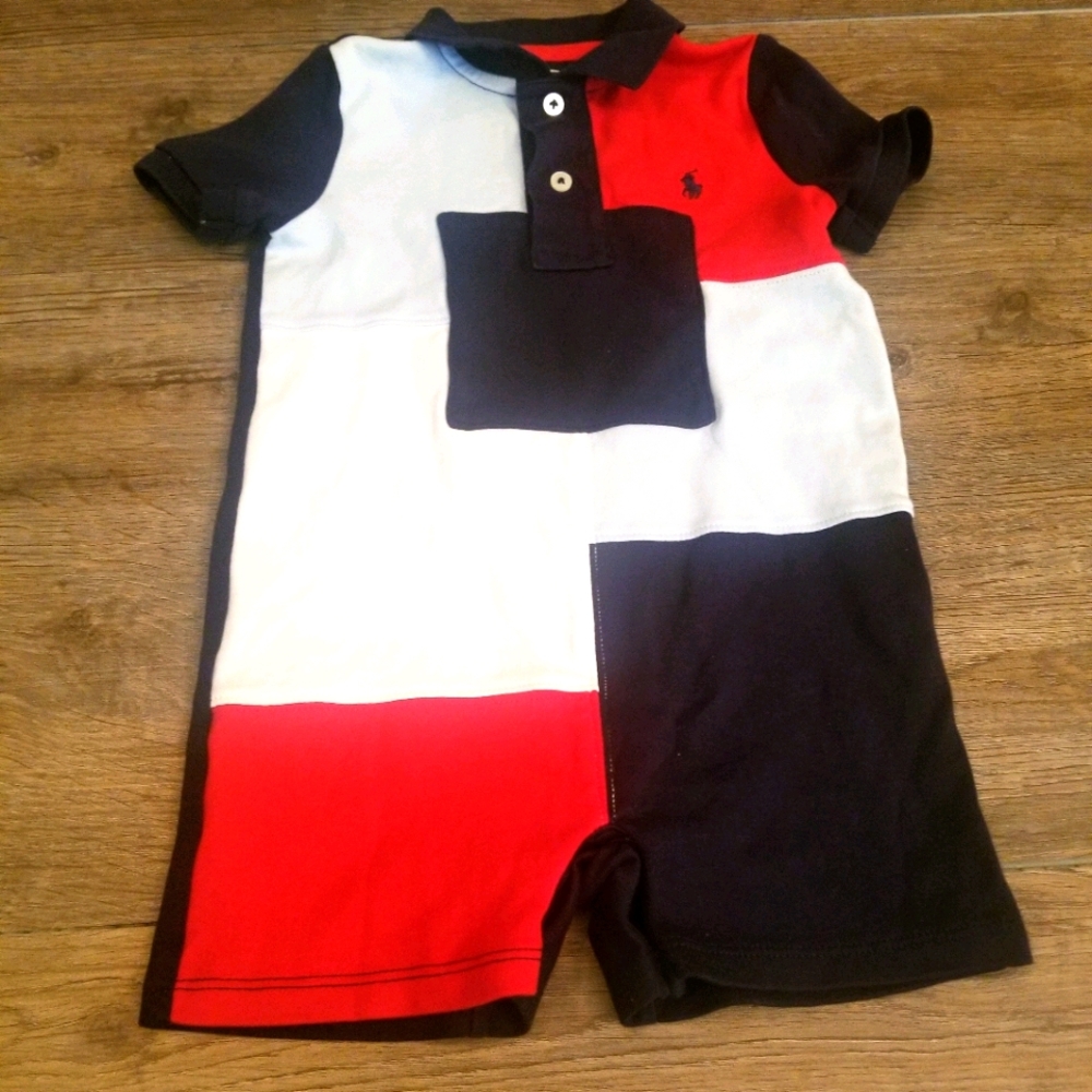 Ralph Lauren red, white and blue onesie 24 months